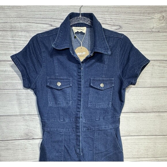 Jolie & Joy  Jean Jumpsuit - Jean  Wide Leg - Women's - Size: M - Picture 3 of 9